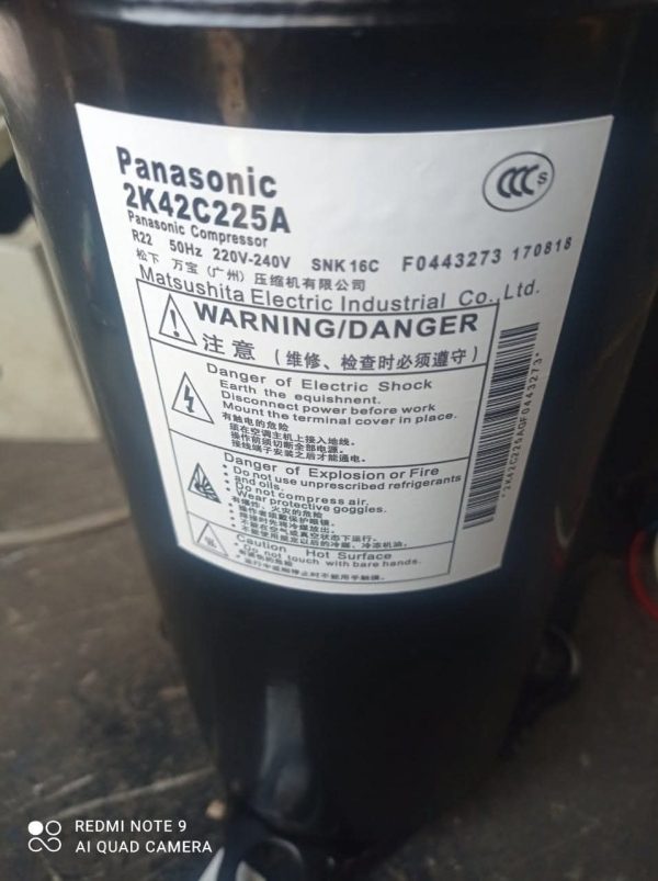 Máy nén lạnh Panasonic 2.5hp - 2K42C225A
